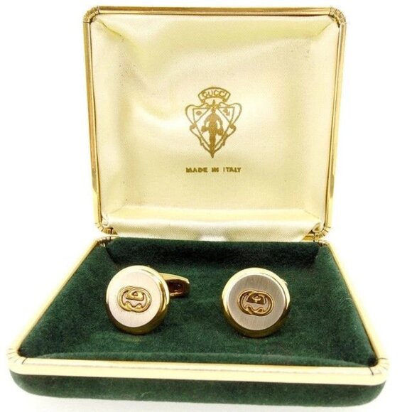 GUCCI cuffs Silverx Gold Women Authentic secondhand